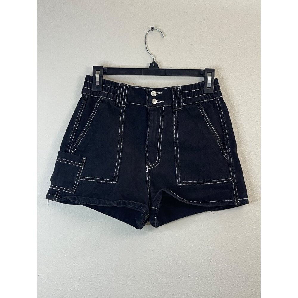 Simple Society Women's High Waist Stretch Denim Short, Size 5/27 - Picture 2 of 10